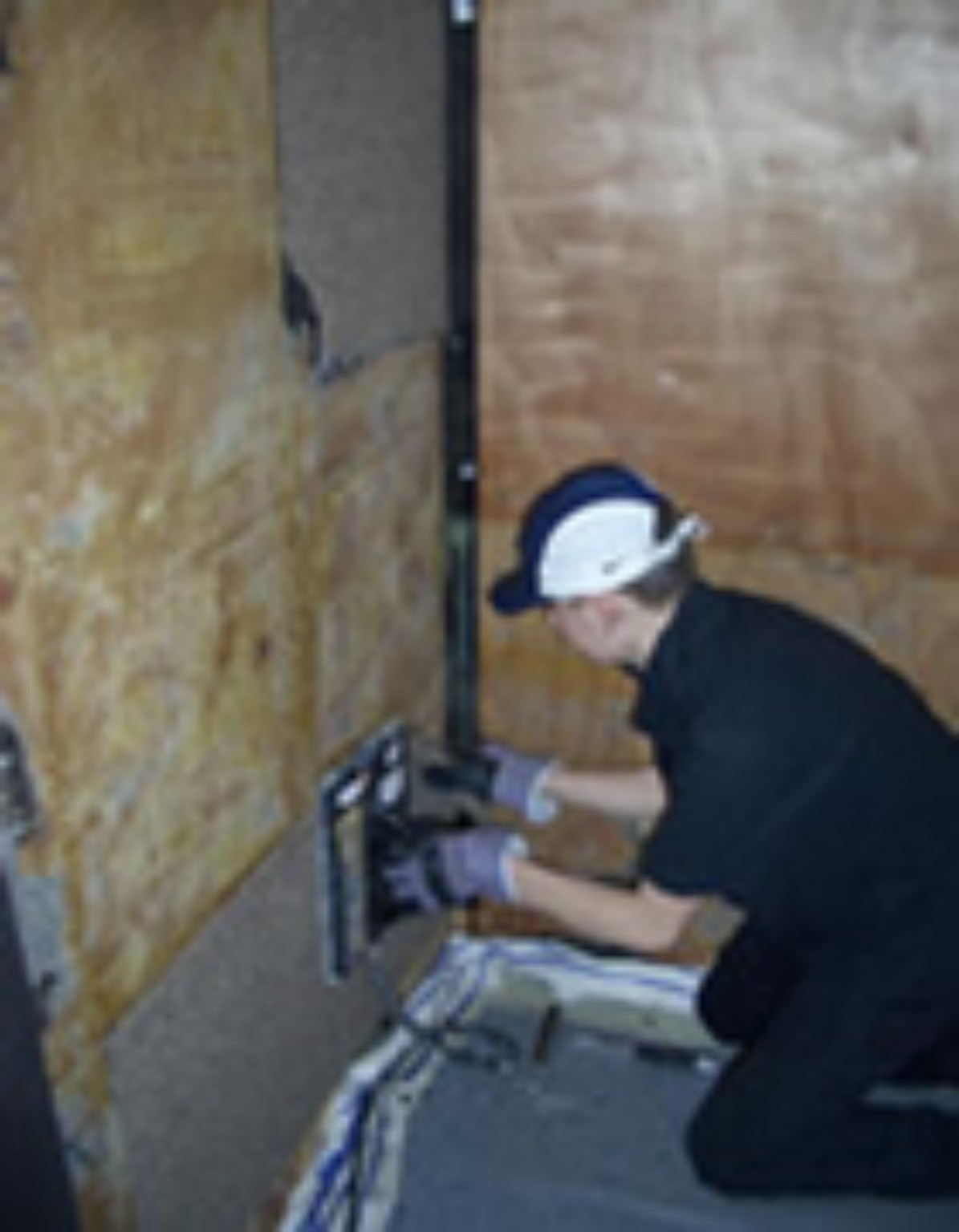 Lift refurbishment work in progress