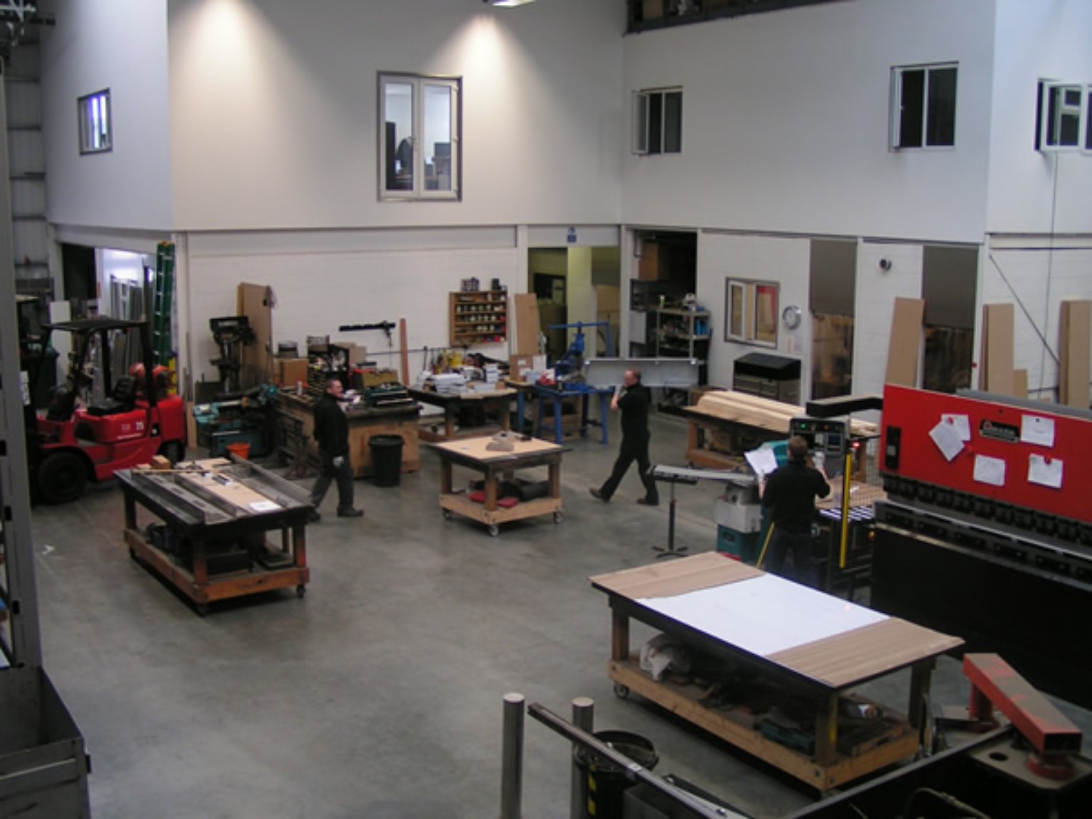 GB Engineering workshop with equipment and fabrication benches
